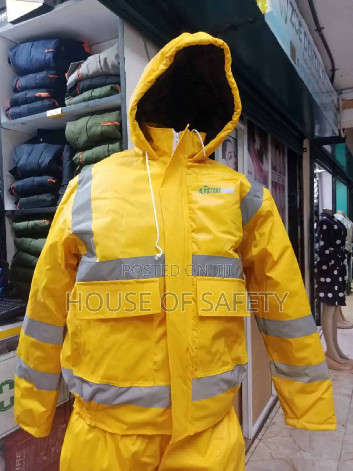 PVC and Fibre Yellow Suit for Riders