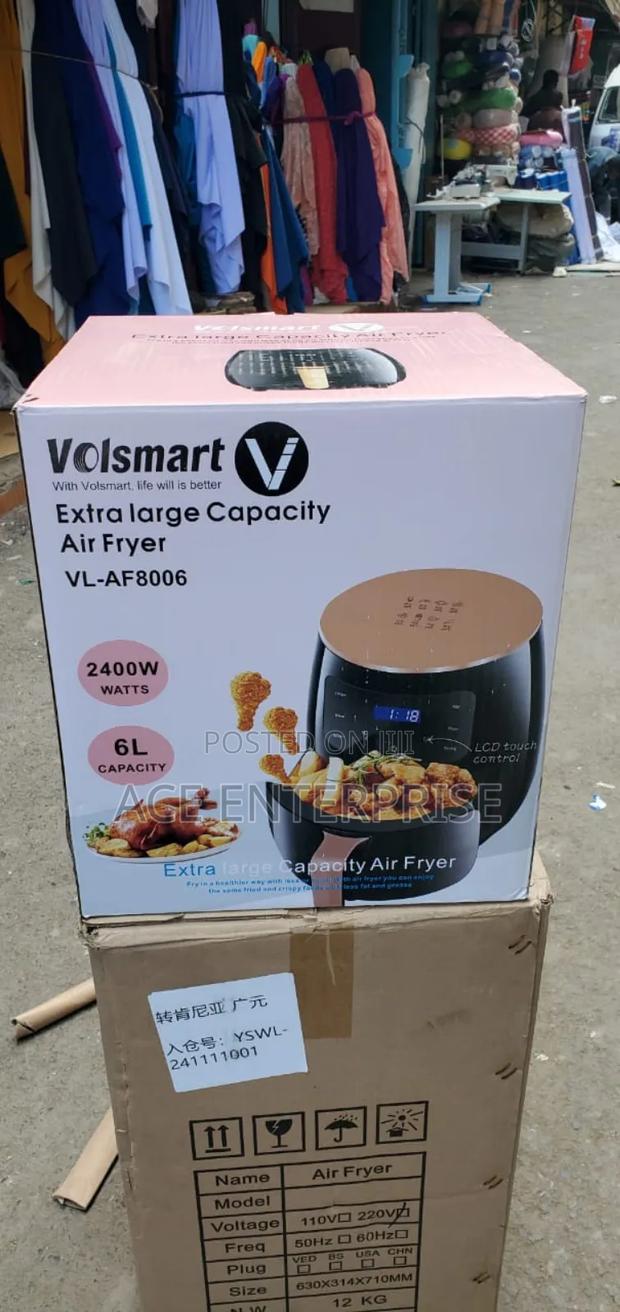 6 Litres Volsmart Airfryer 2400watts - Digital Touch Control - main view