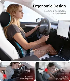 Car Neck Pillow and Lumbar Support Pillow