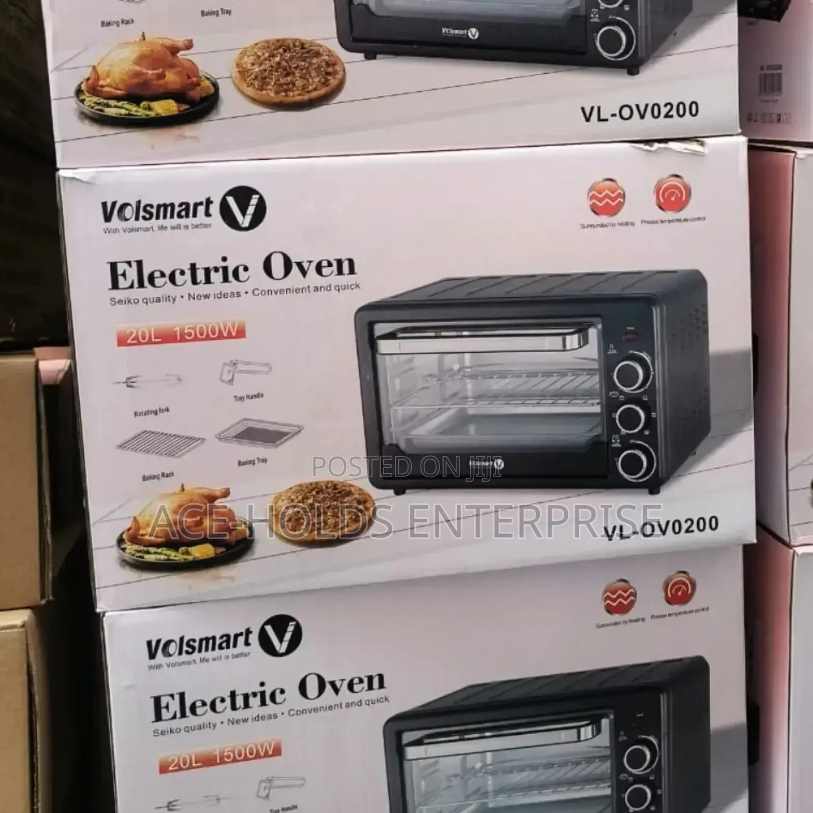 20 Litres Volsmart Electric Countertop Oven - 1500watts