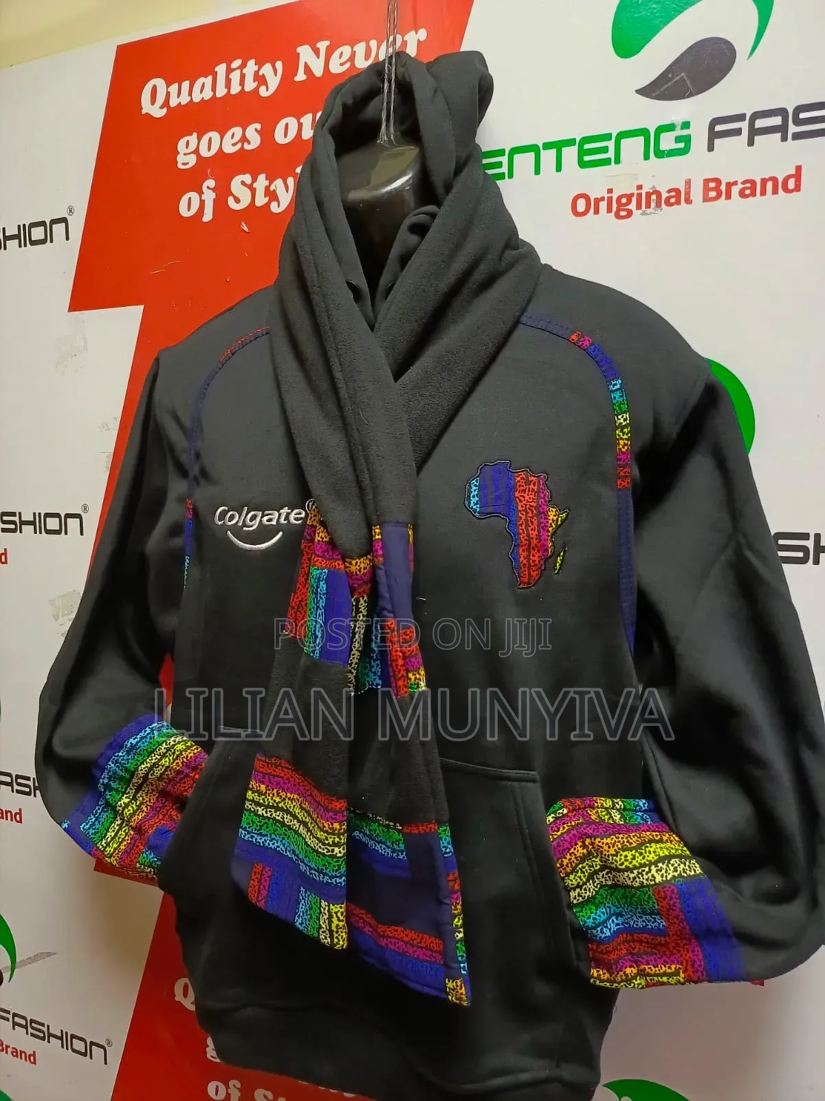 Customized Hoodie and Scarf With Branding