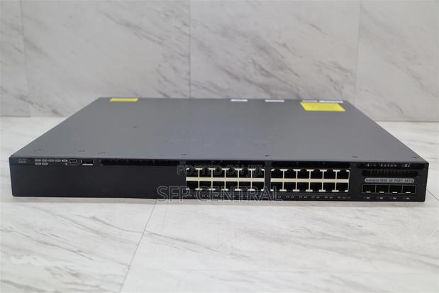 Cisco Ws-C3650-24ps/ 24-Port Gigabit Poe+ Network Switch W/ 640w Psu