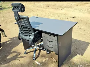 Office Furniture :Drawer Unit Desk+Headrest Office Chair