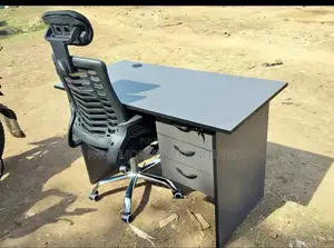 Office Furniture :Drawer Unit Desk+Headrest Office Chair