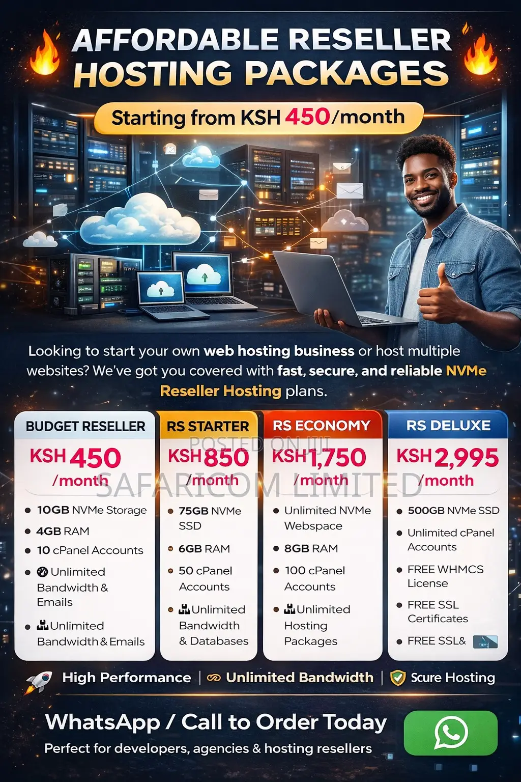 Affordable Reseller Hosting Packages – Starting From KSH 450/Month