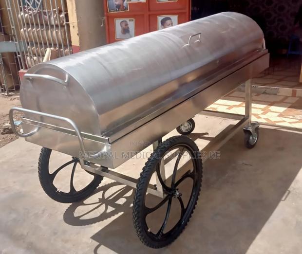 Mortuary Trolley With Castors - main view