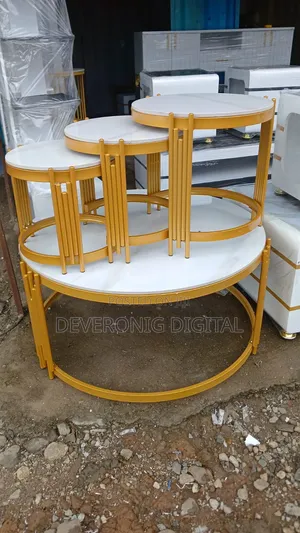 4 in 1 Executive Pure Marble Table