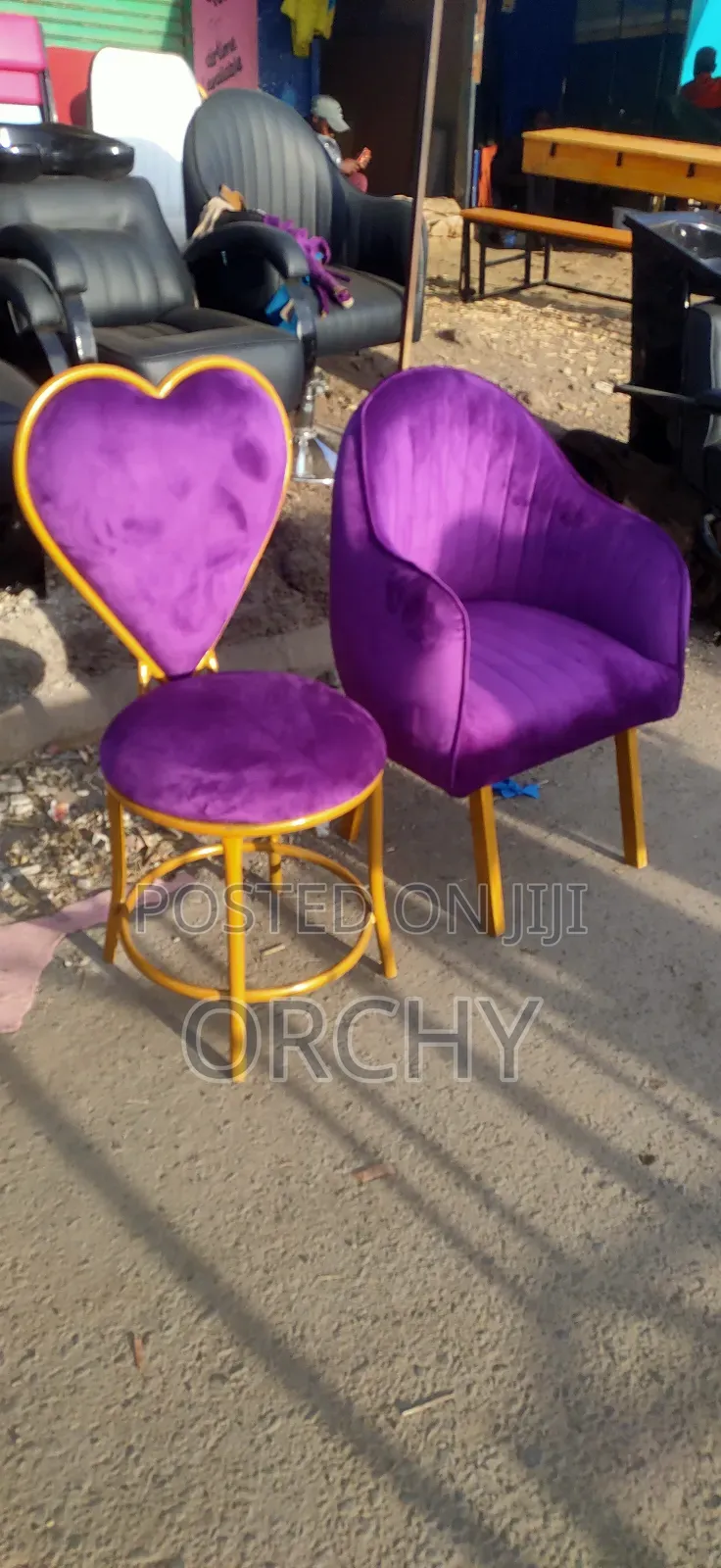 Purple Manicure Seats