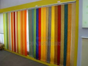 Adjustable Vertical Office Window Blinds Installation - thumbnail 2