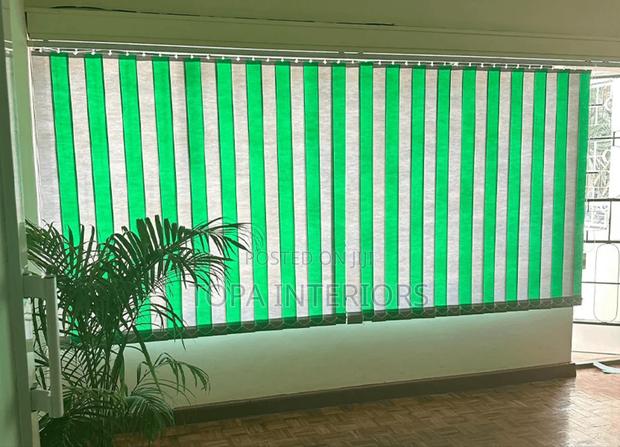 Generic Adjustable Vertical Office Curtain Blinds Installation - main view