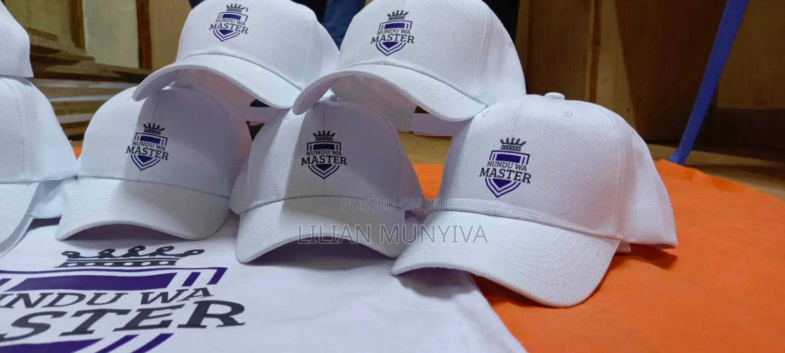 White Campaign Caps