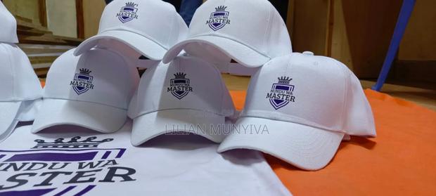 White Campaign Caps - thumbnail 3