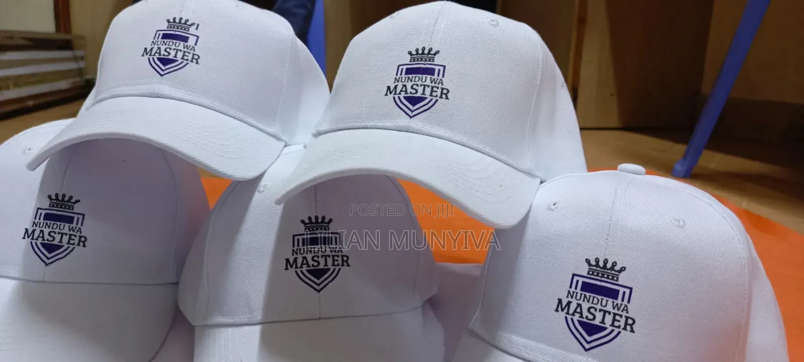 White Campaign Caps
