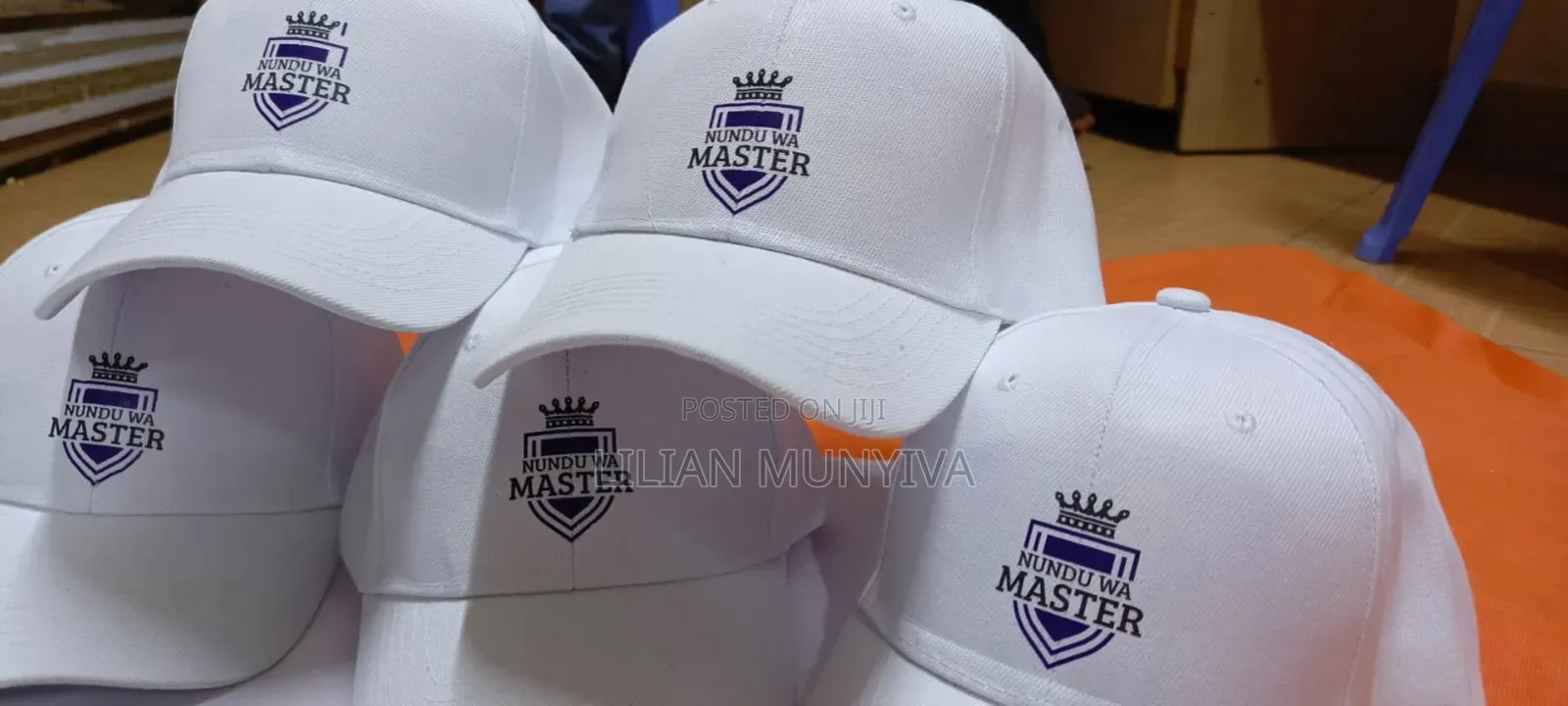White Campaign Caps