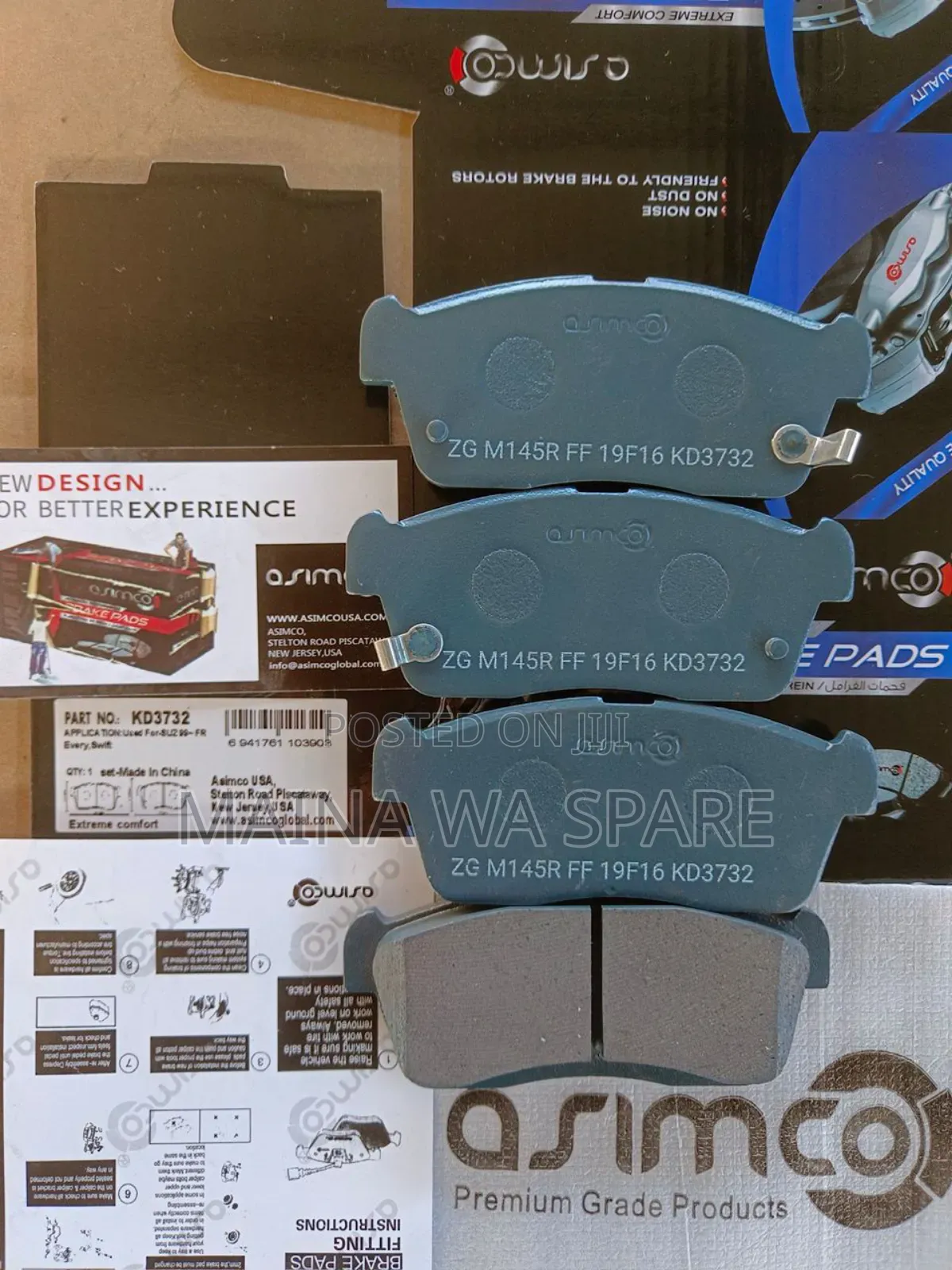 Asimco Brake Pads For Toyota Passo