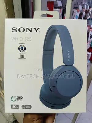 Sony Wh-Ch520 Wireless on-Ear Headphones With Microphone (Black)