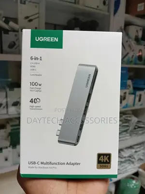 Ugreen 6-in-2 Usb-C Adapter (Model Cm380) Made for Macbook Air and Pro