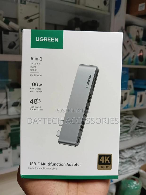 Ugreen 6-in-2 Usb-C Adapter (Model Cm380) Made for Macbook Air and Pro - thumbnail 5