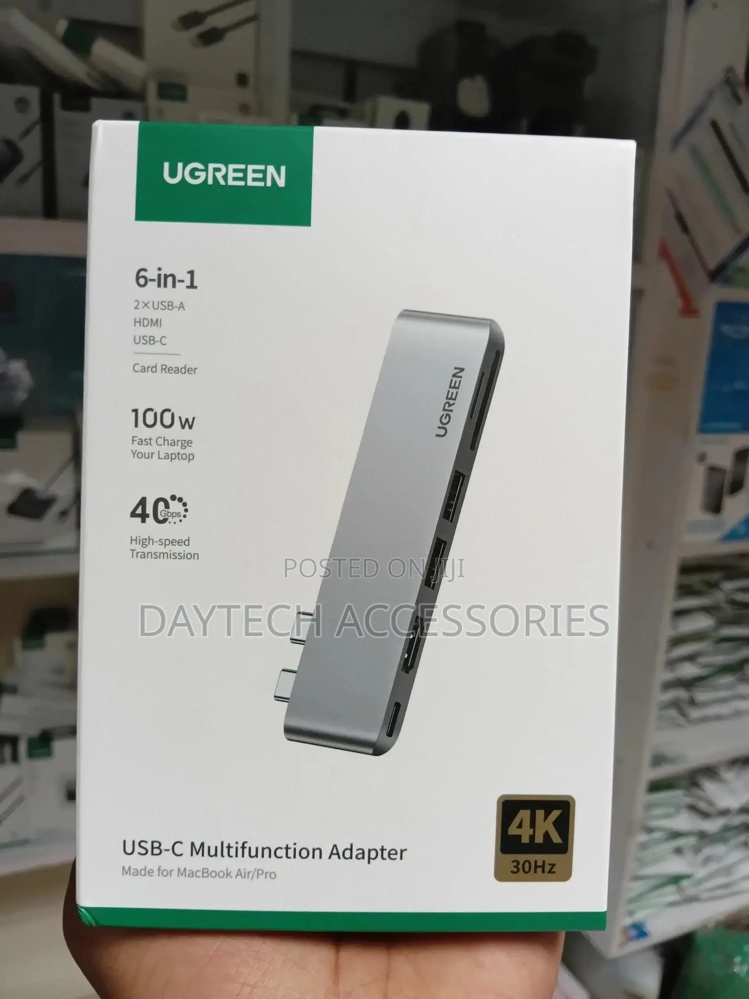 Ugreen 6-in-2 Usb-C Adapter (Model Cm380) Made for Macbook Air and Pro