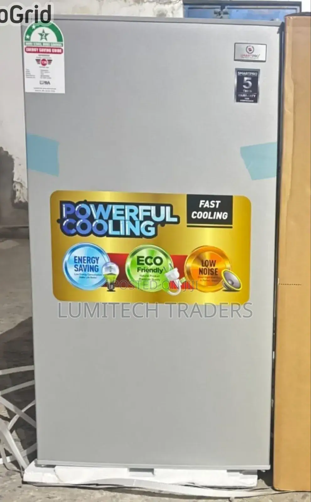 Smart Pro SFR-120-Dt-I Single Door Refrigerator - 90 Litres - Silver