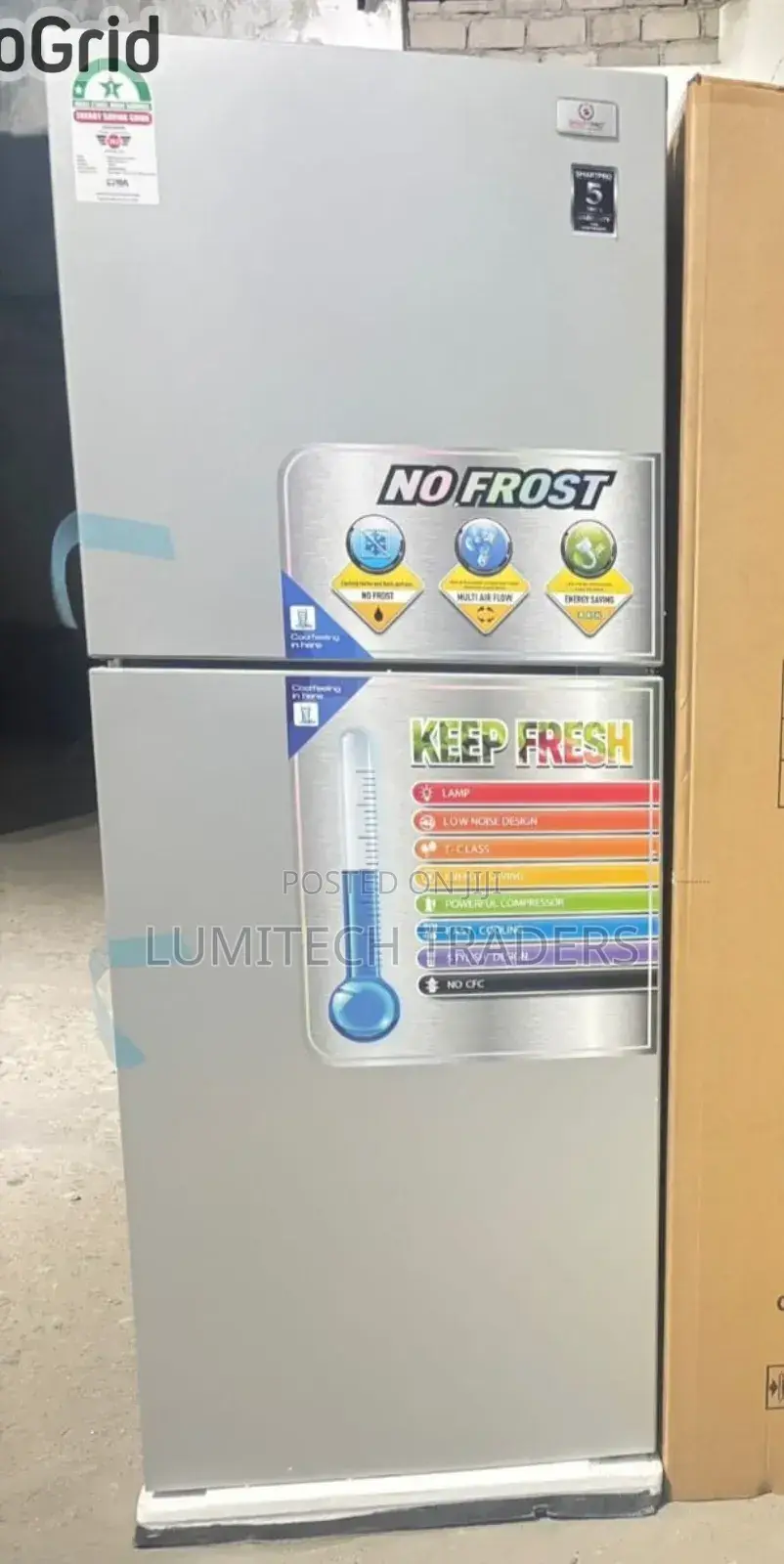 Smartpro SFR-275-Dt-I 225l No Frost Double Door Refrigerator