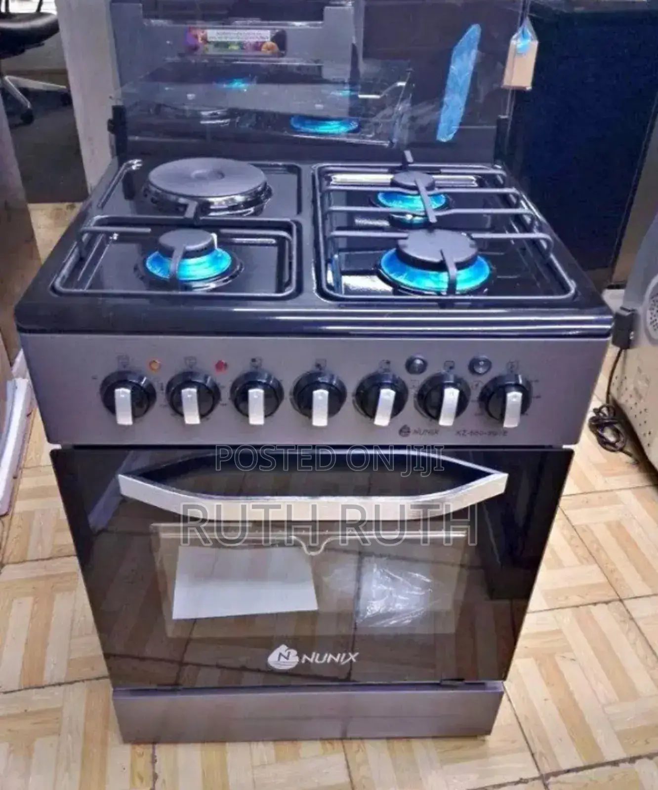 60 by 60 Cooker With Button Lighter, Electric 3+I Hot Plate
