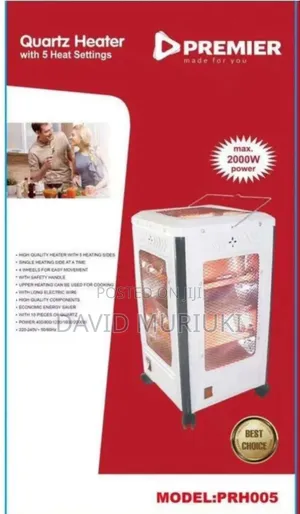 Premier Quartz Heater With 5 Heat Settings