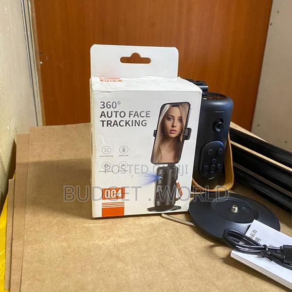 Black 360° Rotation Expandable Intelligent Auto-Face Tracking Gimbal - main view