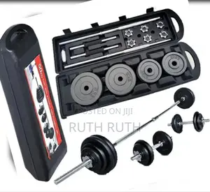 50kgs Cast Iron Barbell and Dumbbell Full Set,