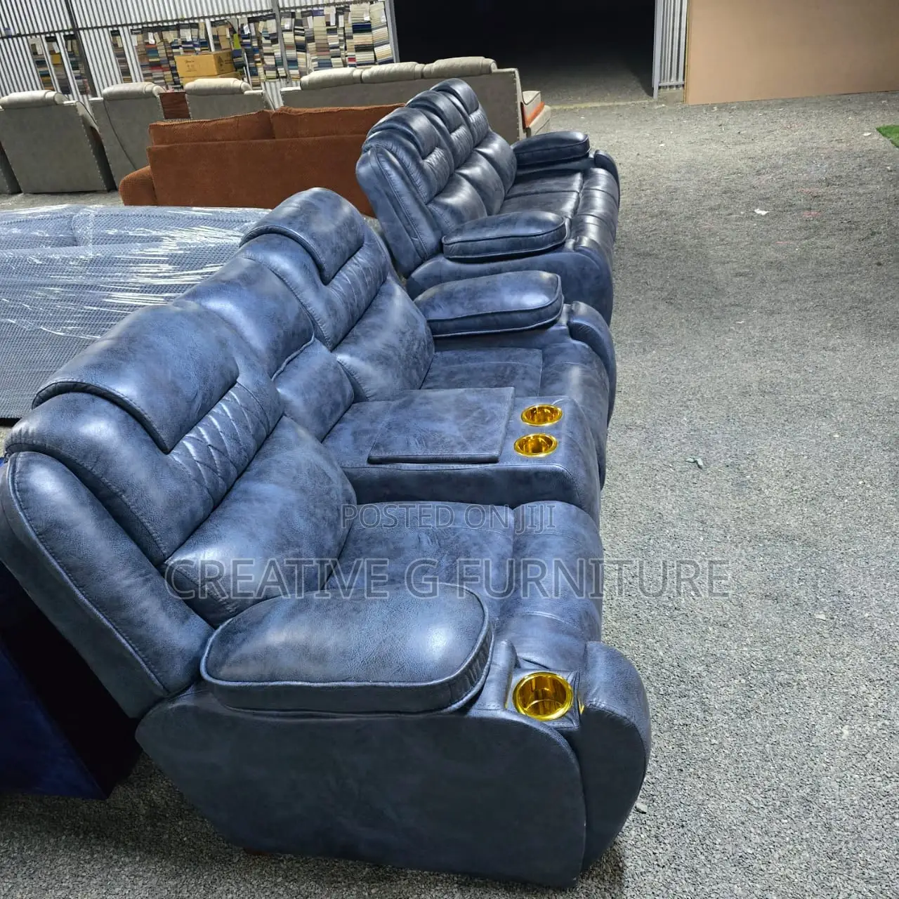 Modern Semi-Recliner Sofa