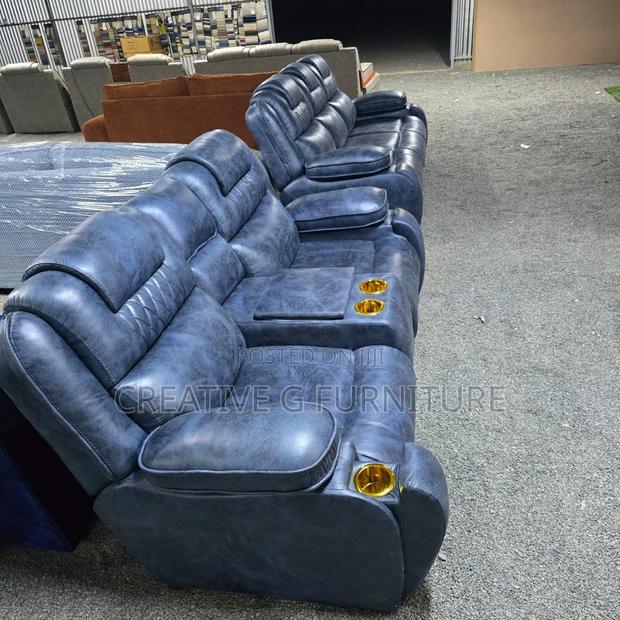Modern Semi-Recliner Sofa - main view
