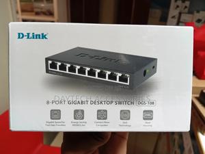D Link DGS-108 8-Port Gigabit Unmanaged Desktop Switch - Black
