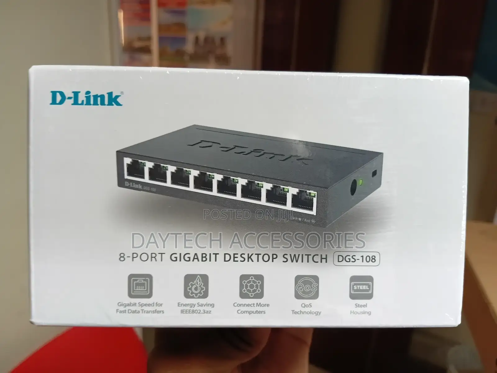D-Link 8-Port Gigabit Desktop Switch (Metal Housing)