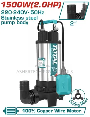 Total TWP Sewage Submersible Pump 1500w(2.0hp)Max.Head:14.5m