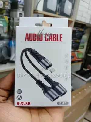 A Lightning Male to Dual Lightning Female Adapter.