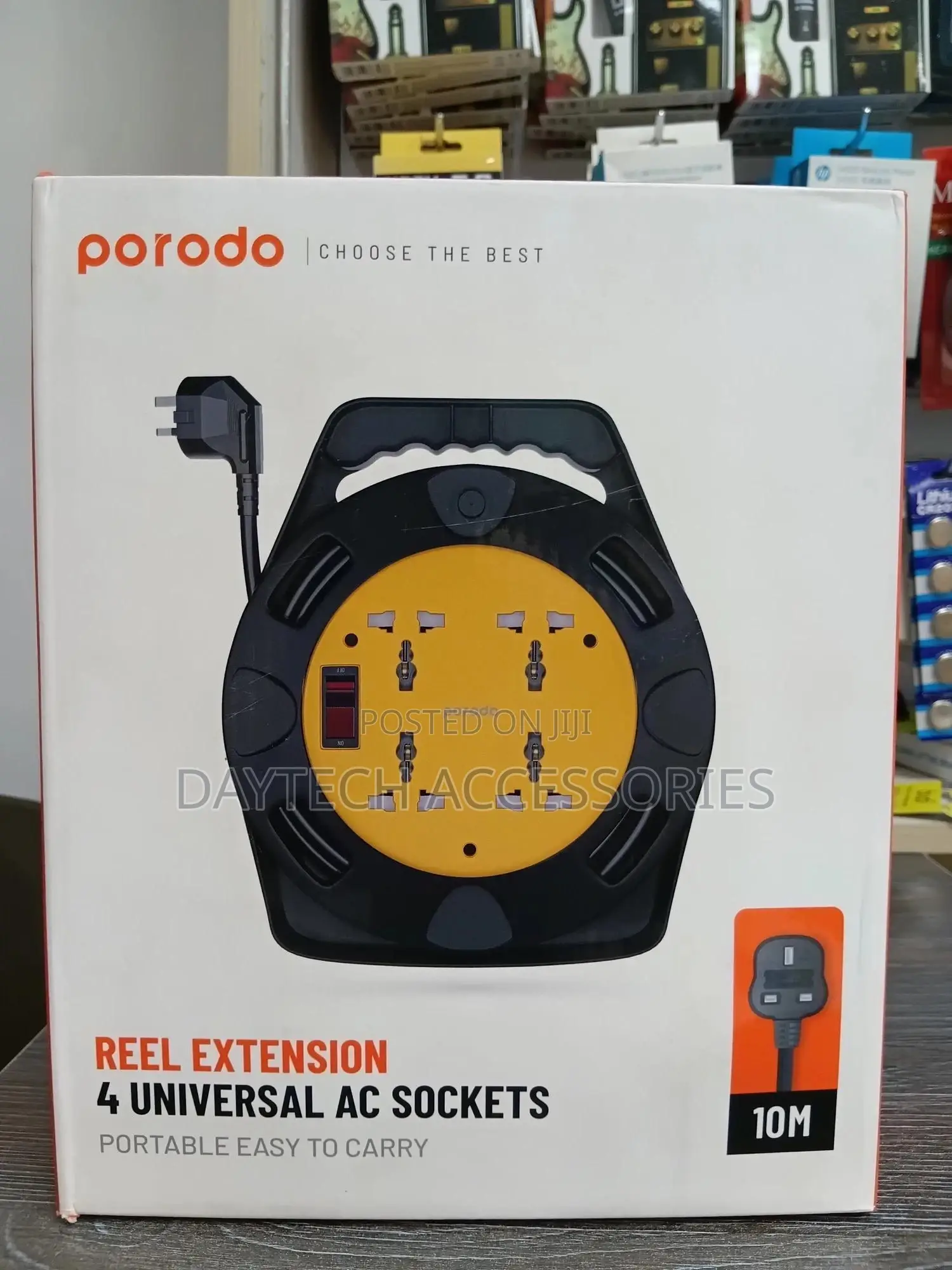 The Porodo 4 Ac Portable Power Sockets Uk