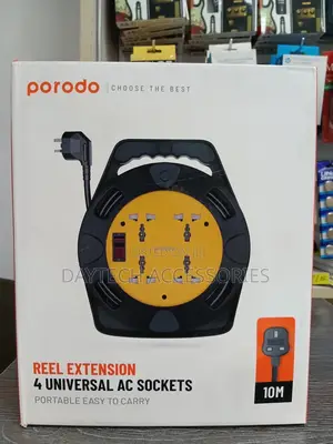 The Porodo 4 Ac Portable Power Sockets Uk