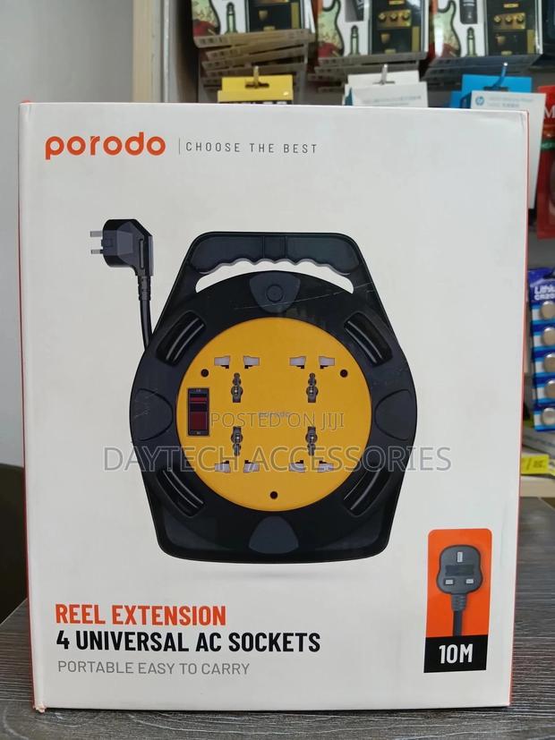 The Porodo 4 Ac Portable Power Sockets Uk