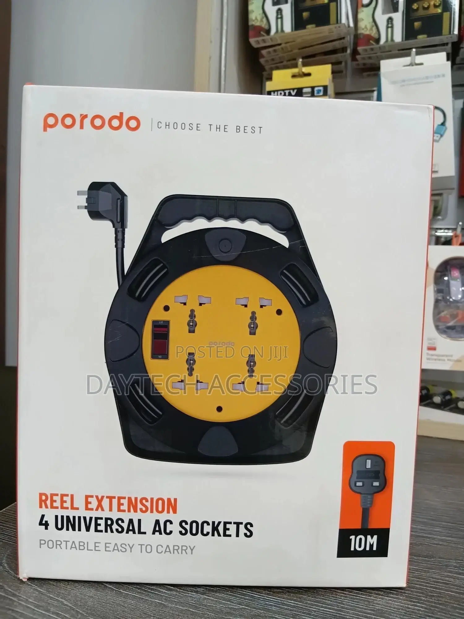 The Porodo 4 Ac Portable Power Sockets Uk