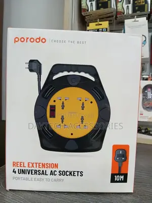 The Porodo 4 Ac Portable Power Sockets Uk