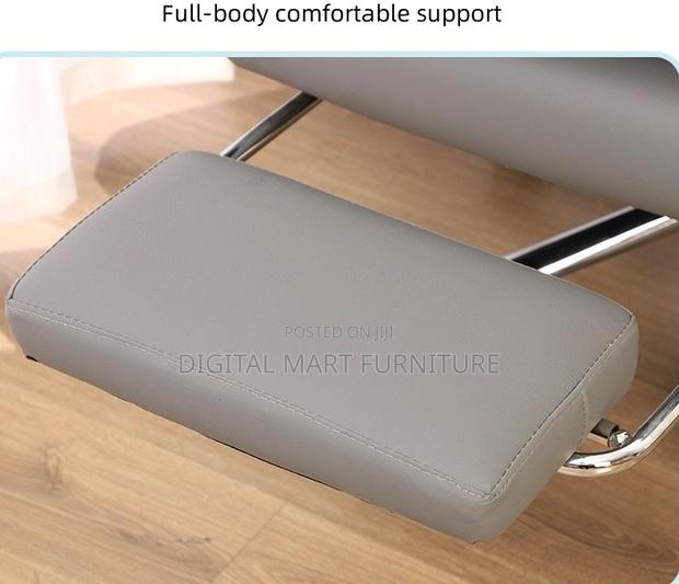 Gray Leather Manager Reclining Chair - thumbnail 7