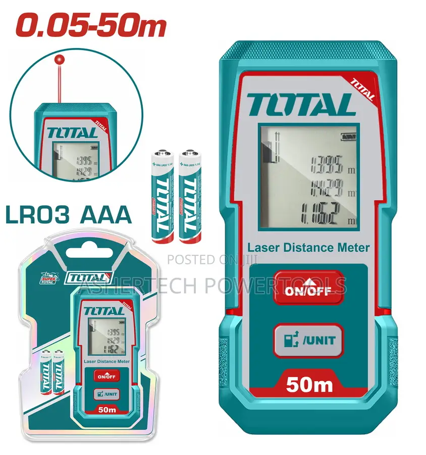 Total Tmt55016 Laser Distance Detector Range:0.05-50m