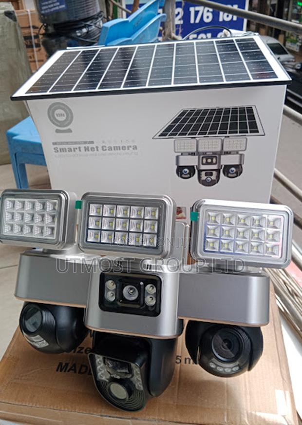 Off-Grid Solar 4g Triple Lens Security Camera – Floodlight Model - main view