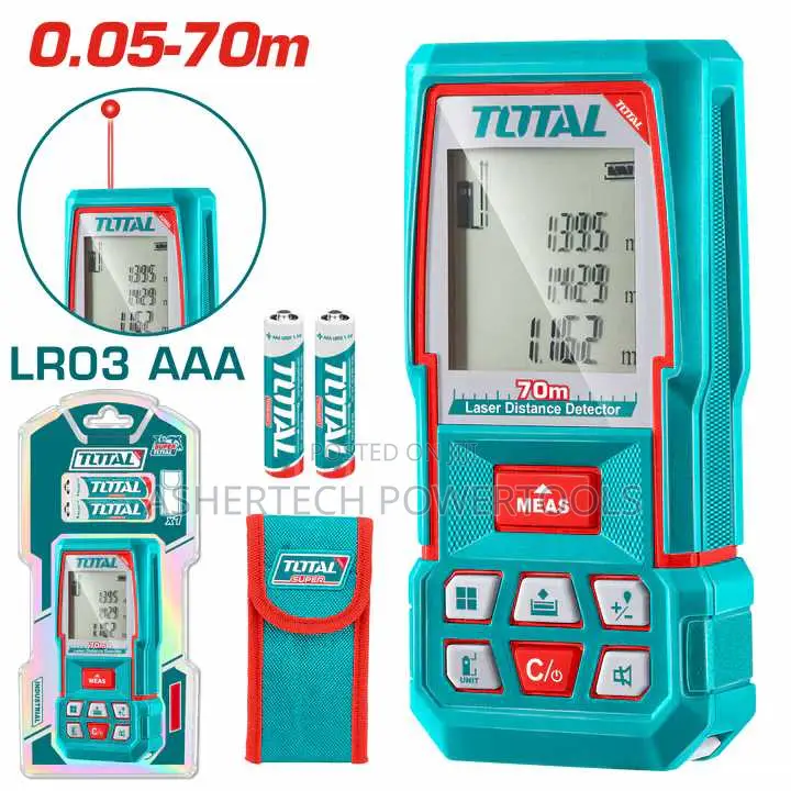 Total Tmt57026 Laser Distance Detector Range:0.05-70m