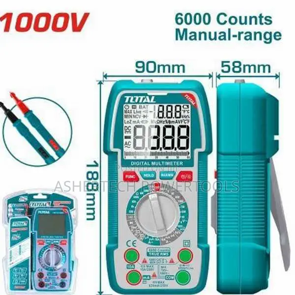 Total TMT Digital Multimeter 1000v 6000 Counts