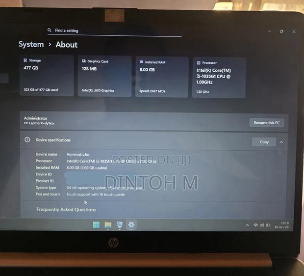 Laptop HP 15 8GB Intel Core i5 SSD 512GB - thumbnail 4