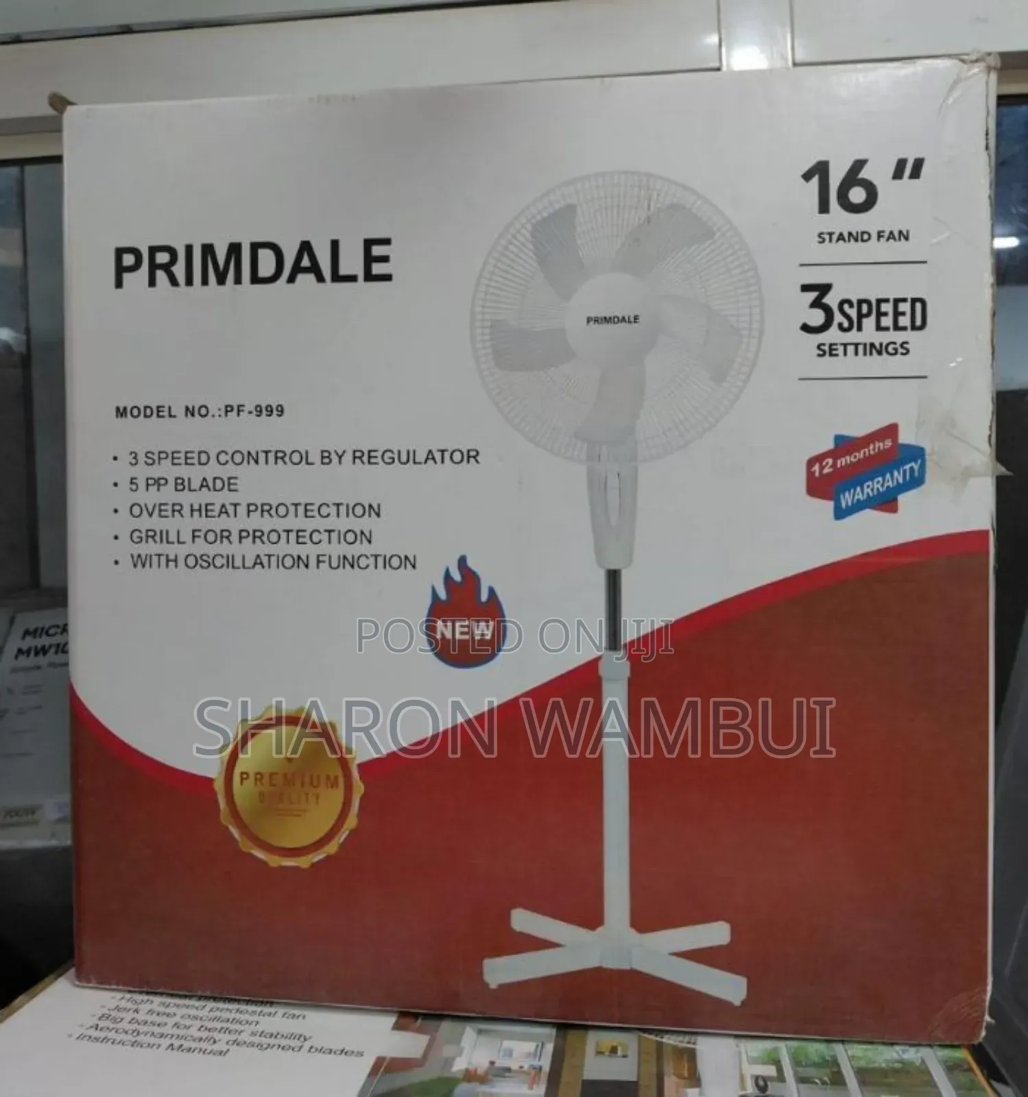 New 16inch Primdale Fan/16inch Primdale Fan
