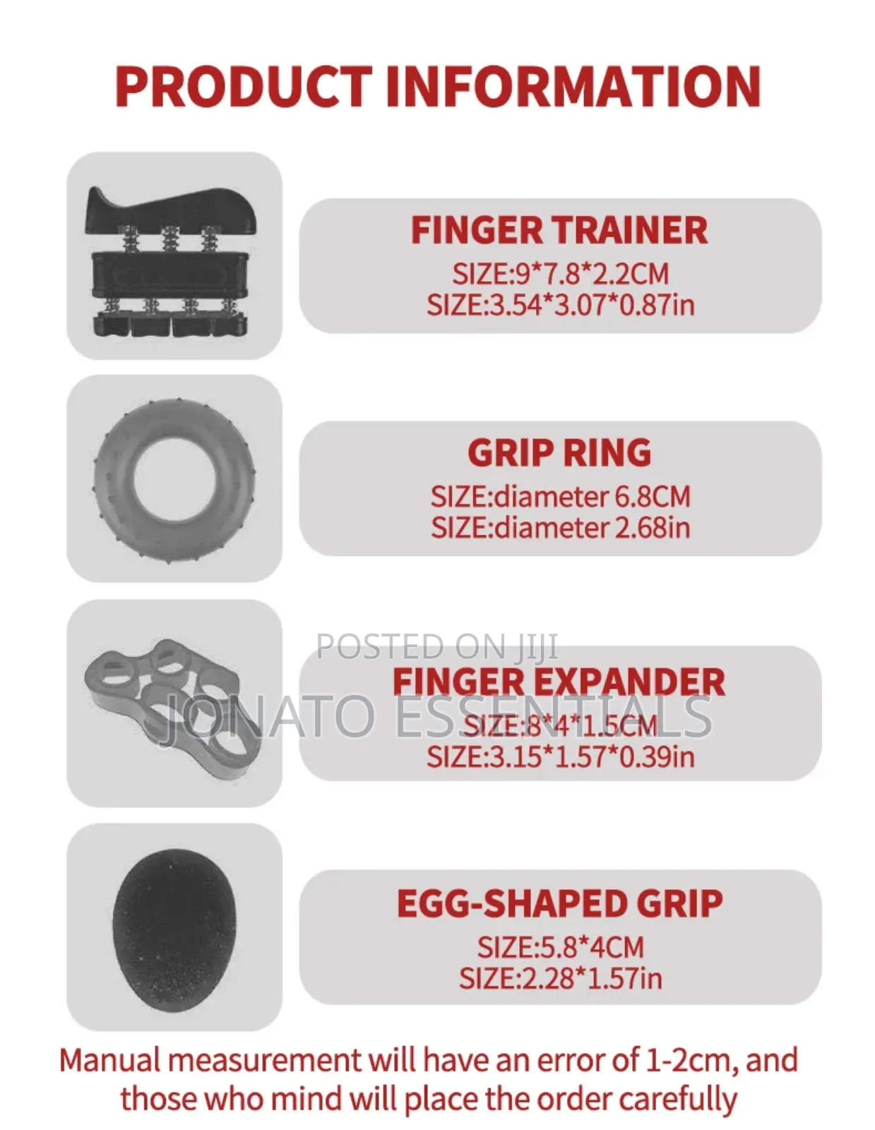 5 in 1 Finger and Hand Exerciser, Hand Grip, Finger Gripper