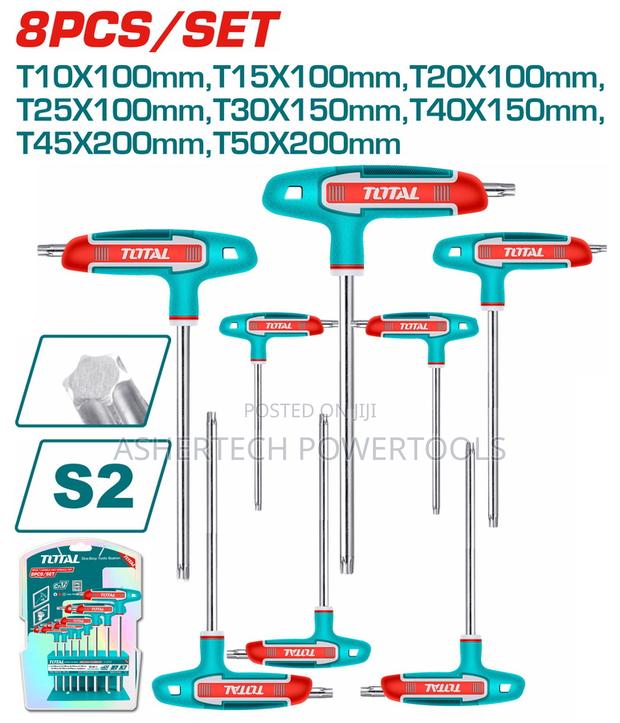 Total Thhw80836 8 PCS T-Handle Torxwrench Set 2 Sets - main view