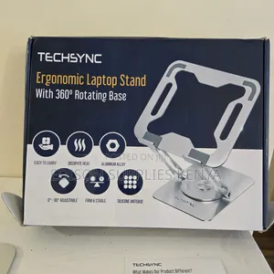 Original Laptop Stand Techsync Aluminium Rotating Base Tablet Holder